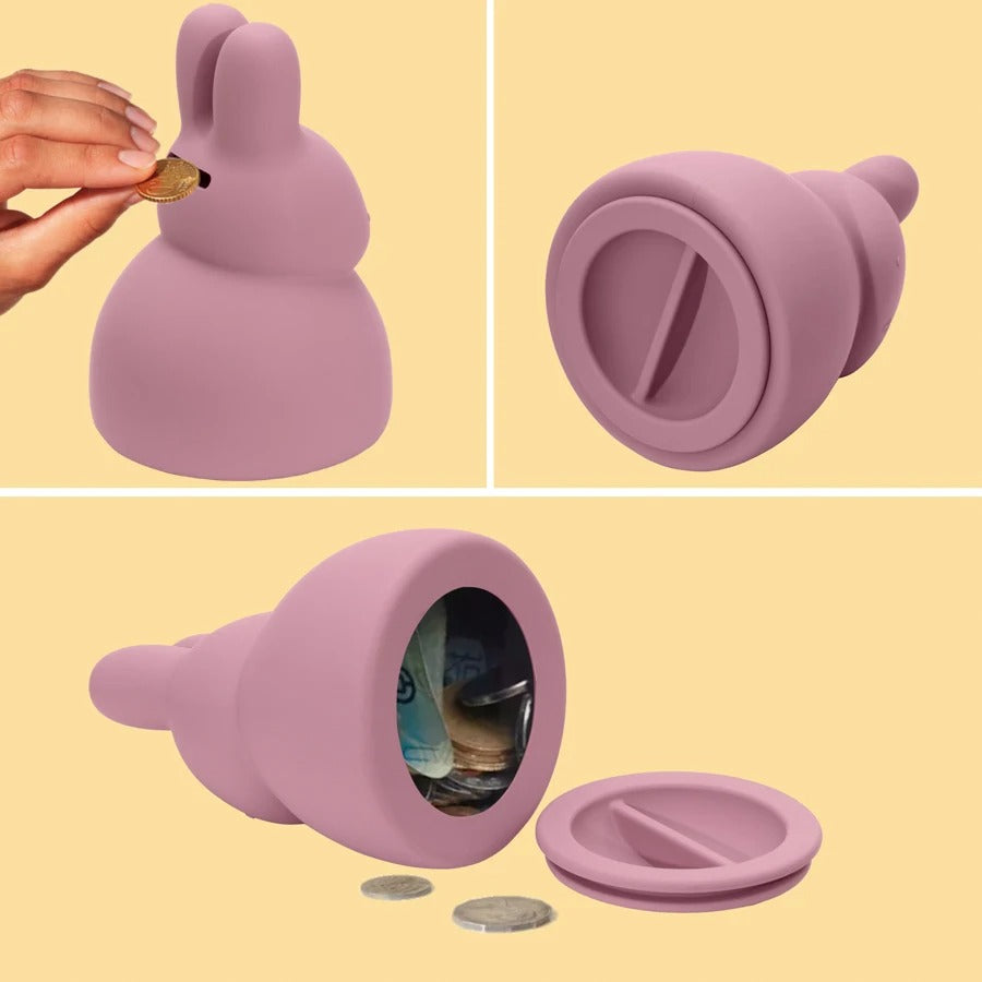 Cute Cartoon Animal Silicone Piggy Bank Money Coin For Attracting Money Jar Coins Money Box Savings Box Coins Baby Toy