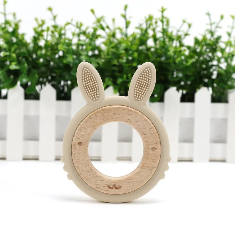 Cartoon Rabbit Teething Infant Chewing Toy Silicone Baby Teethers Nursing Gift For Kids Accessories Toy Baby Stuff