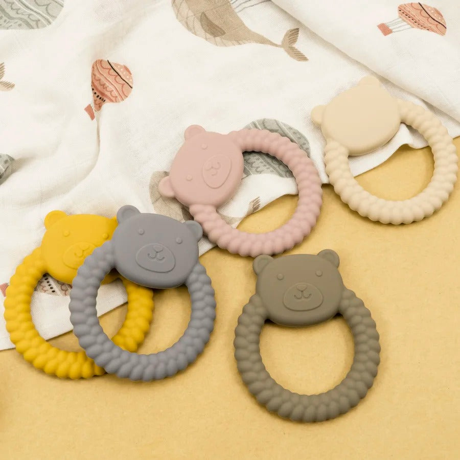 Silicone Kids Baby Teether Toys Products Creative Cartoon Animal Teething Infant Chewing Toy Accessories Nursing Gift