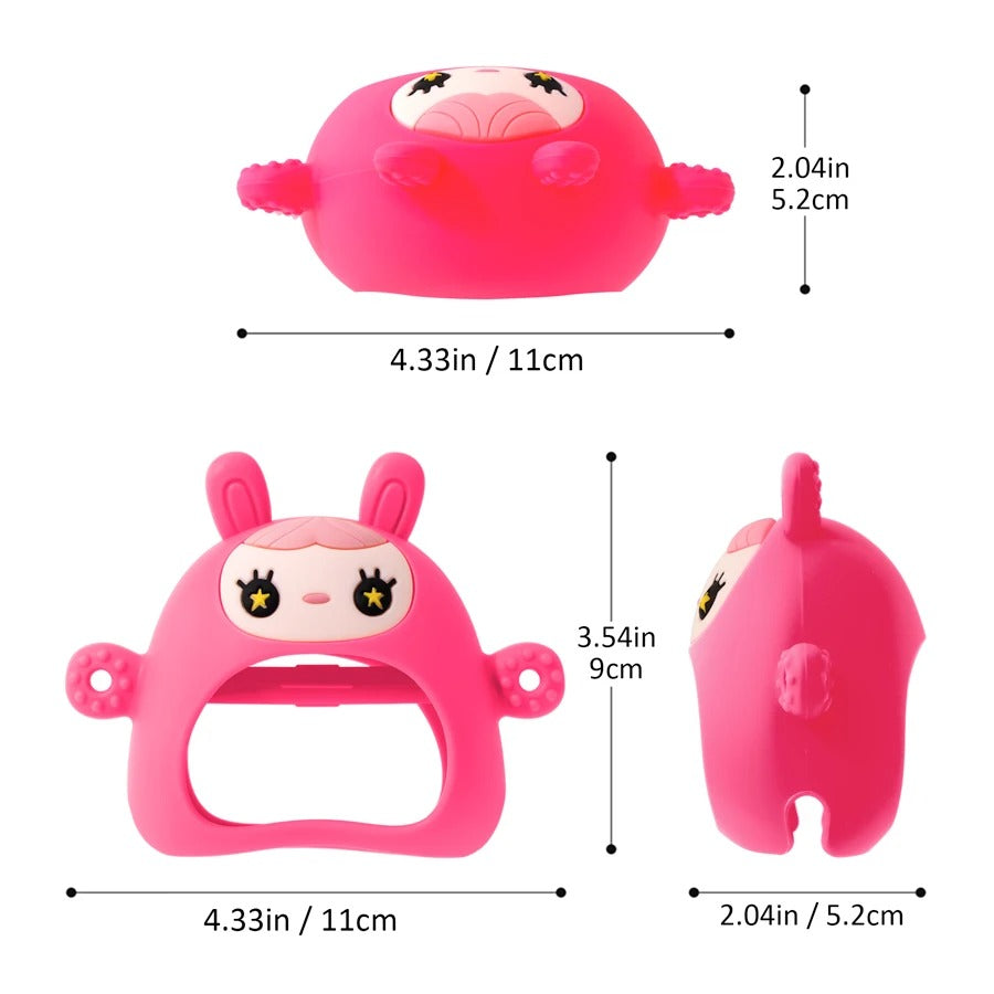1PC Silicone Teether Toy BPA Free Baby 0-12 Toys Teething Gloves Sensory Toys For Kids Silicone Animal Soothing Molar Toys