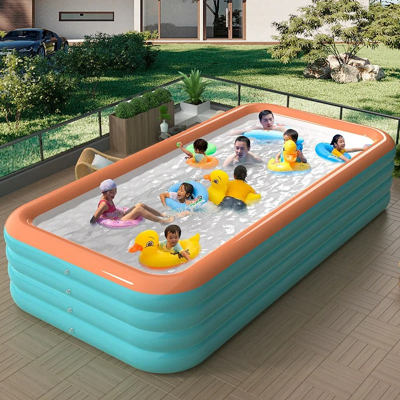 Thickened PVC inflatable swimming pool for adults and children outdoor water party summer garden courtyard home foldable pool