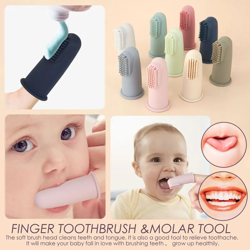 BPA Free Baby Accessories Silicone Infant Toothbrush Kids Finger Set Toothbrush Children Teeth Clean Tooth Brush Baby Items