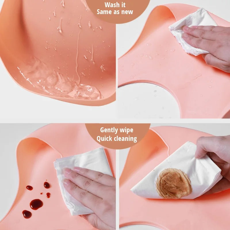 Best Gifts For Newborns Solid Silicone Baby Feeding Bibs Burp Cloths Bandana Fashionable Aprons Breastplate Baby Stuff