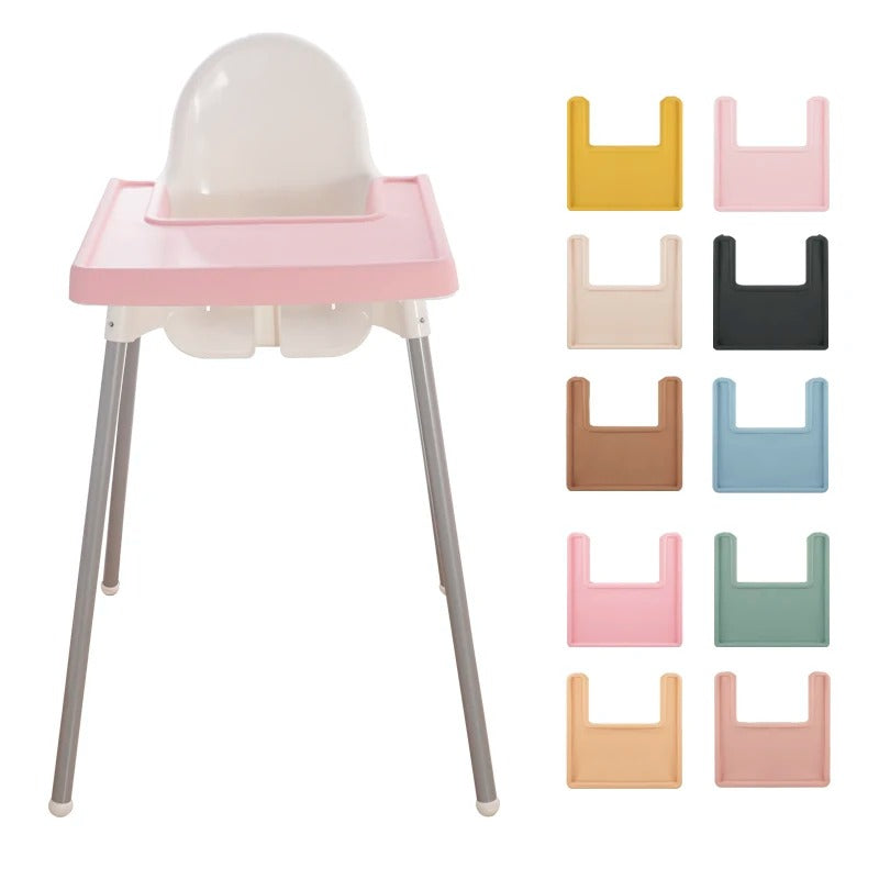 New Design BPA Free Coverage Silicone Placemat Baby Highchair Feeding Solid Food Plate Mat Children's Tableware