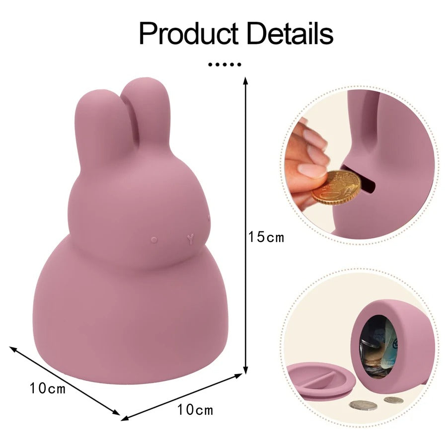 Cute Cartoon Animal Silicone Piggy Bank Money Coin For Attracting Money Jar Coins Money Box Savings Box Coins Baby Toy