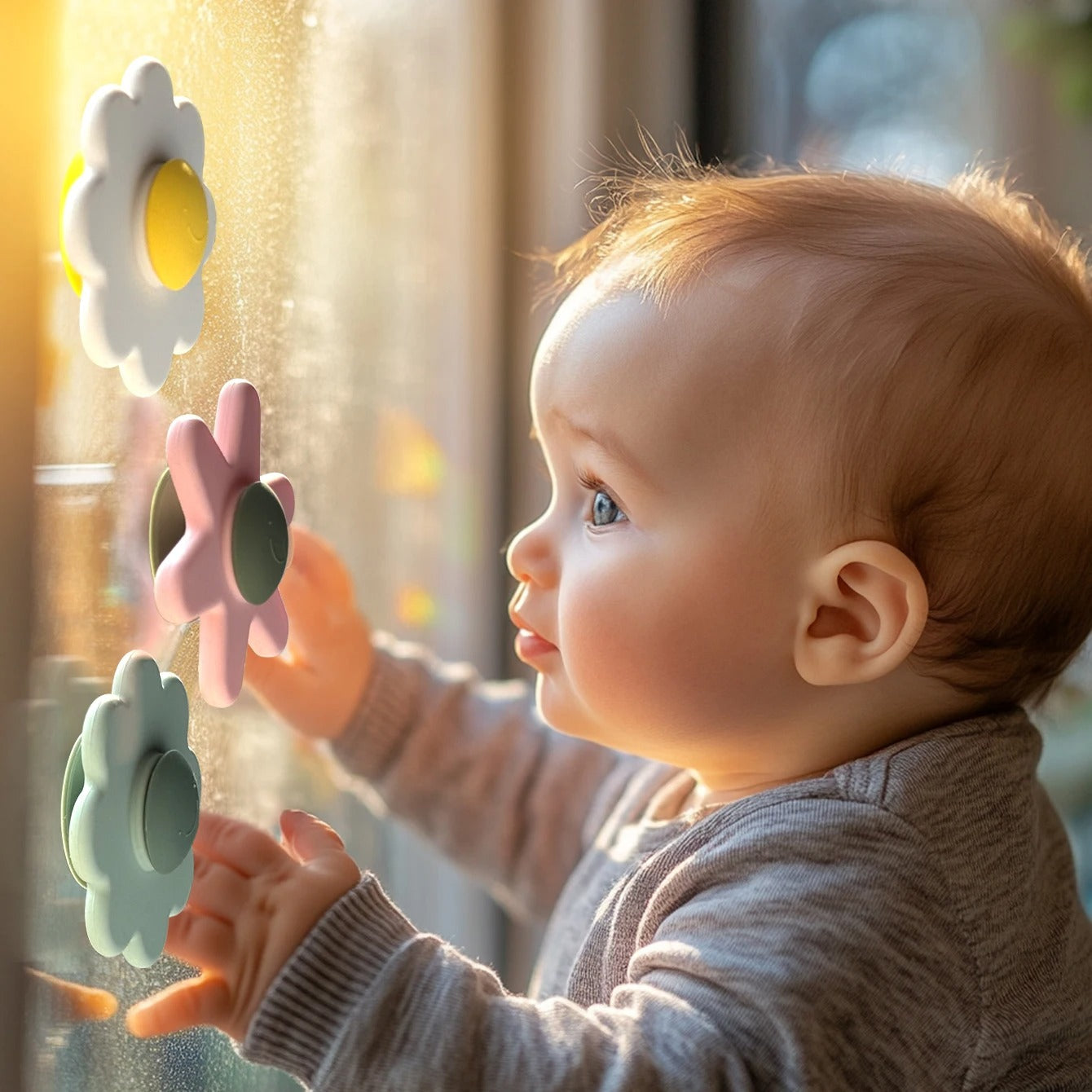 1PCS Silicone Baby Teether Sucker Chewing Toy BPA Free Infant Sensory Teething Toy 0-12 Months Gift Toddler Fidget Toys