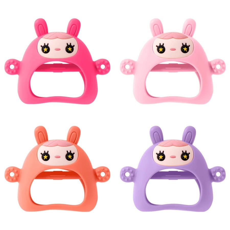 1PC Silicone Teether Toy BPA Free Baby 0-12 Toys Teething Gloves Sensory Toys For Kids Silicone Animal Soothing Molar Toys