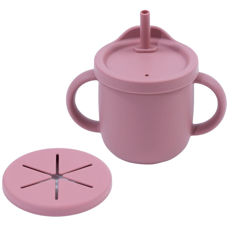 New Design Portable Multi-Function Drinking Cup Baby Feedin Liquid Feed Leak-Proof Straw Cup Food Storage Snack Cup