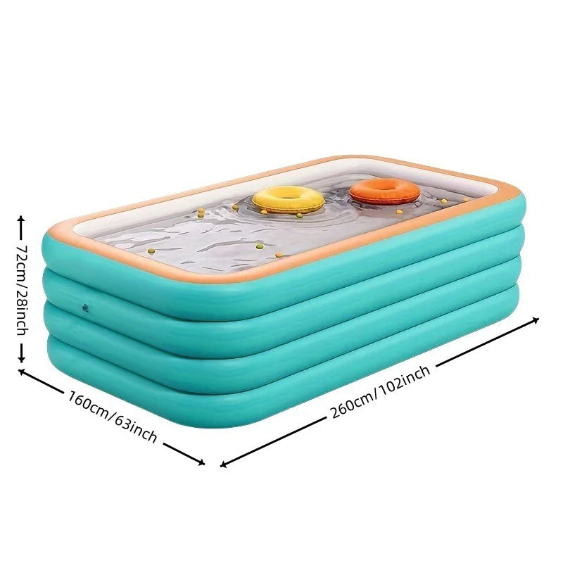 Thickened PVC inflatable swimming pool for adults and children outdoor water party summer garden courtyard home foldable pool
