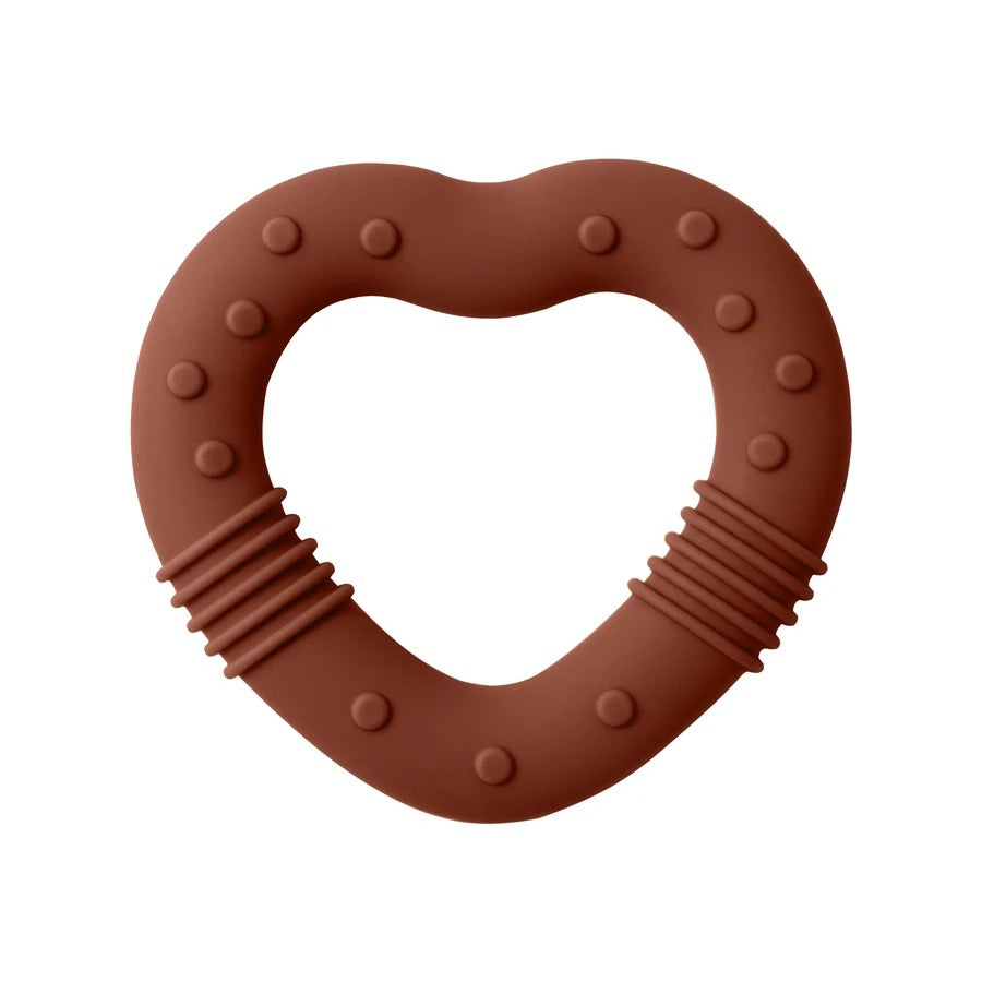 1PCS Silicone Baby Teether Toy BPA Free Love Heart Shape Molar For Newborn Teether Chewing Toys Teething Ring Baby Accessories