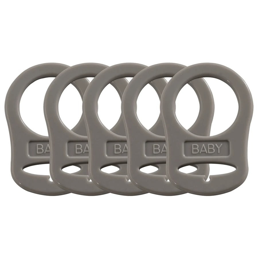 5PCS Soft Silicone Baby Dummy Pacifier Holder Clip Adapter Button Baby Mam Ring Newborn Nipple Teether Toys Baby Accessories