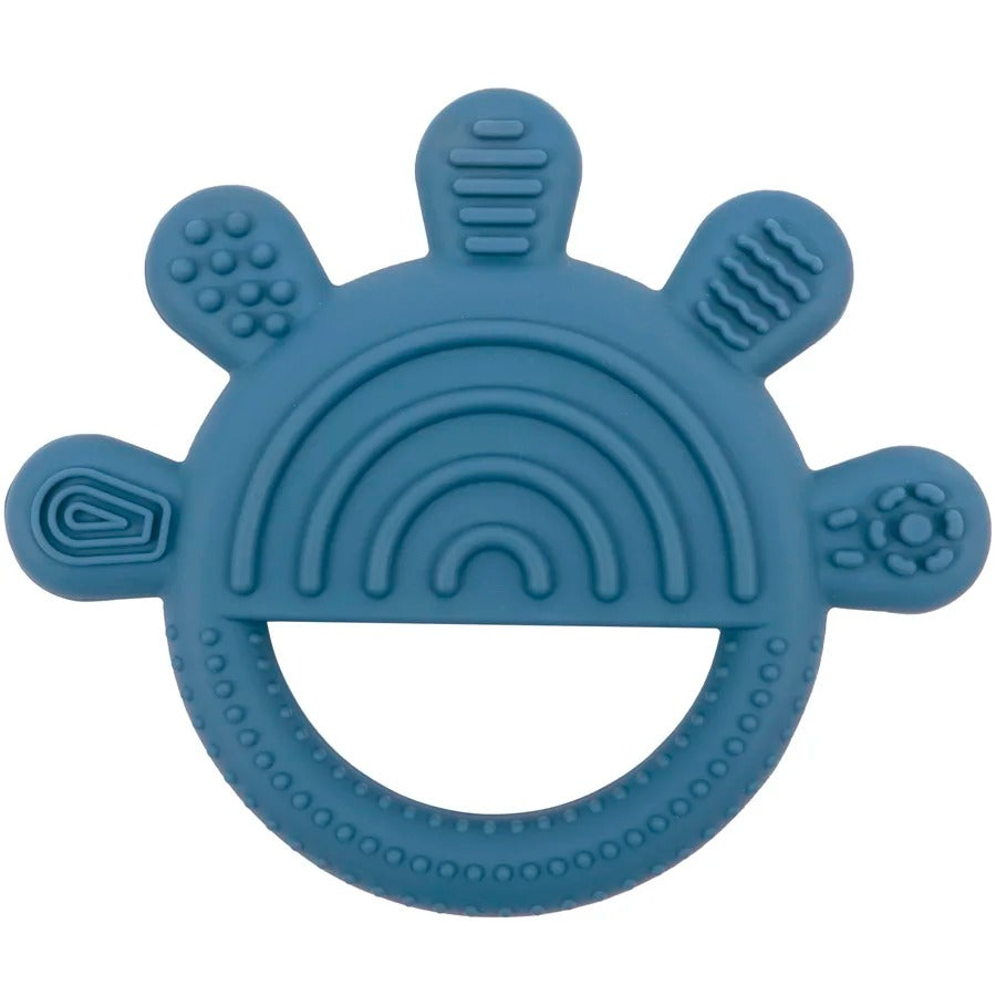 1pc Silicone Teether Toy BPA Free 0-12 Baby Toys Teething Ring Sensory Toys For Kids Chewing Teething Soothing Toys Accessories