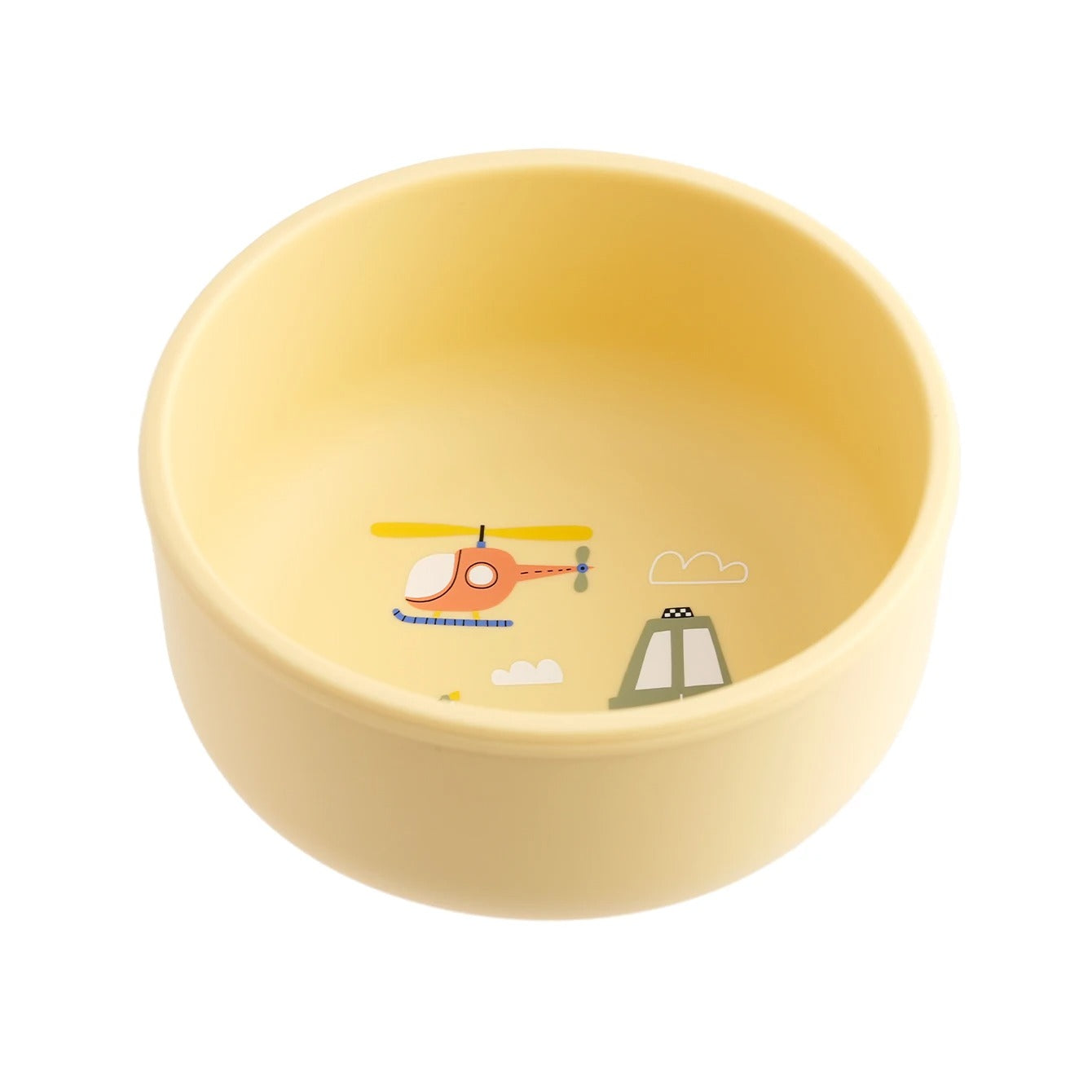 1PCS Baby Silicone Feeding Bowl Cartoon Pattern Baby Dishes Plate BPA Free Food Container Newborn Training Weaning Tableware