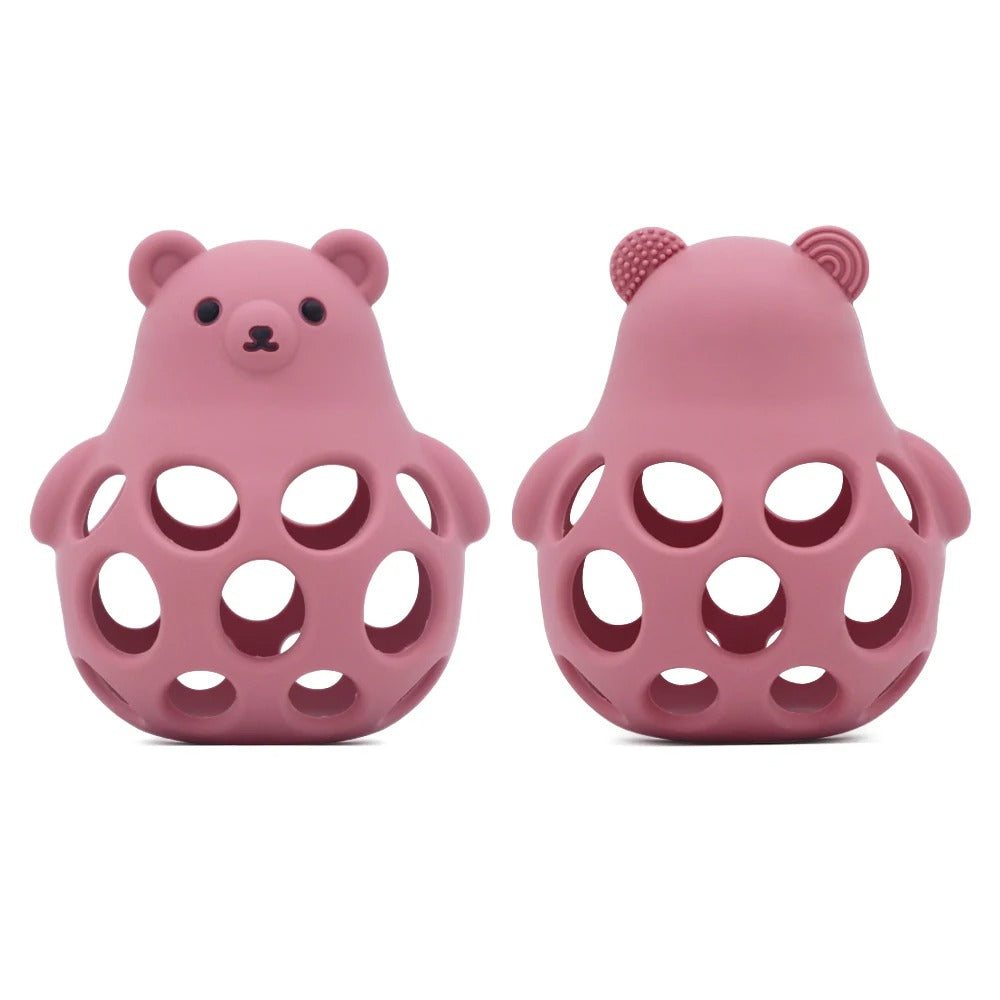 1Pcs Silicone Baby Teether Toys Cartoon Animal Shape Teethers Ring Sensory Toys For Toddlers BPA Free Chewing Toy Accessories
