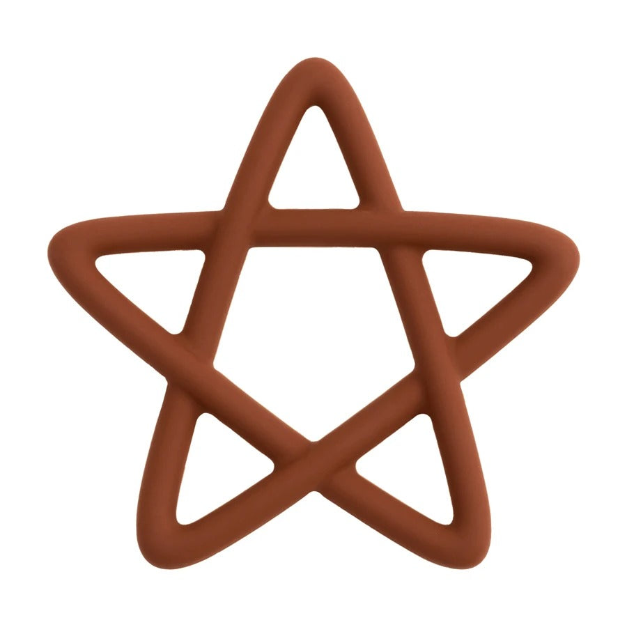 Baby Silicone Teethers Toy Food Grade Newborn Pacifier Molar Chewing Teething Toy Cartoon Star Baby Grip Training Toy
