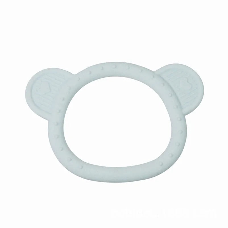 New Cartoon Animal Baby Teether Health Care Molar Toy Tactile Cognition Chewing Teething Toy Silicone Newborn Accessories