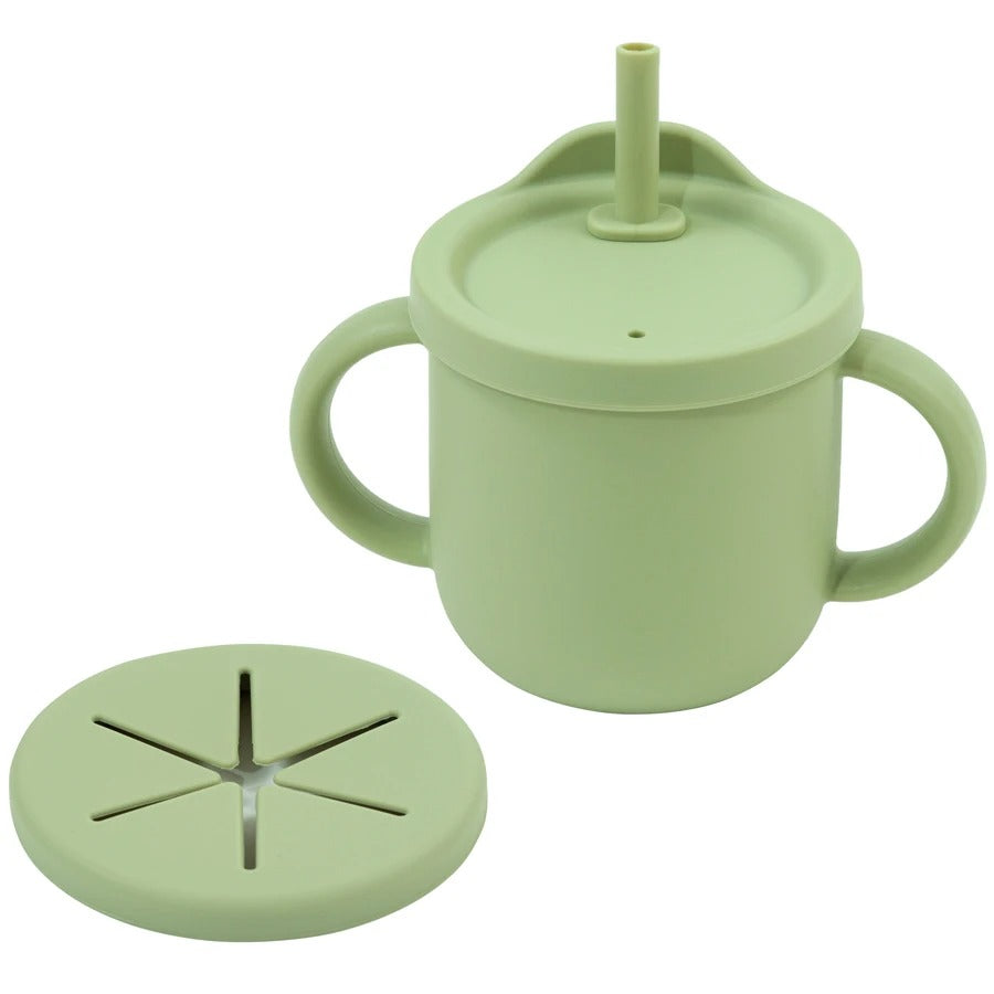 New Design Portable Multi-Function Drinking Cup Baby Feedin Liquid Feed Leak-Proof Straw Cup Food Storage Snack Cup