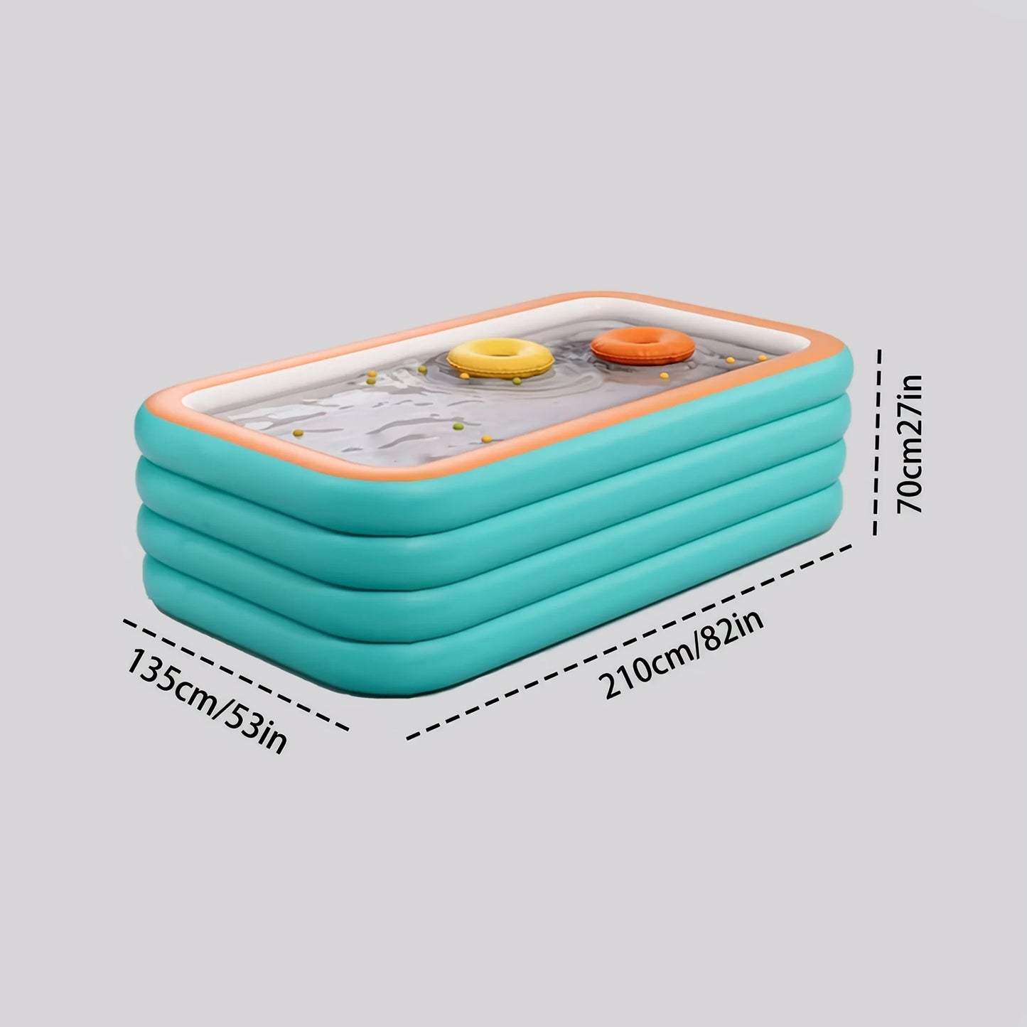 Thickened PVC inflatable swimming pool for adults and children outdoor water party summer garden courtyard home foldable pool