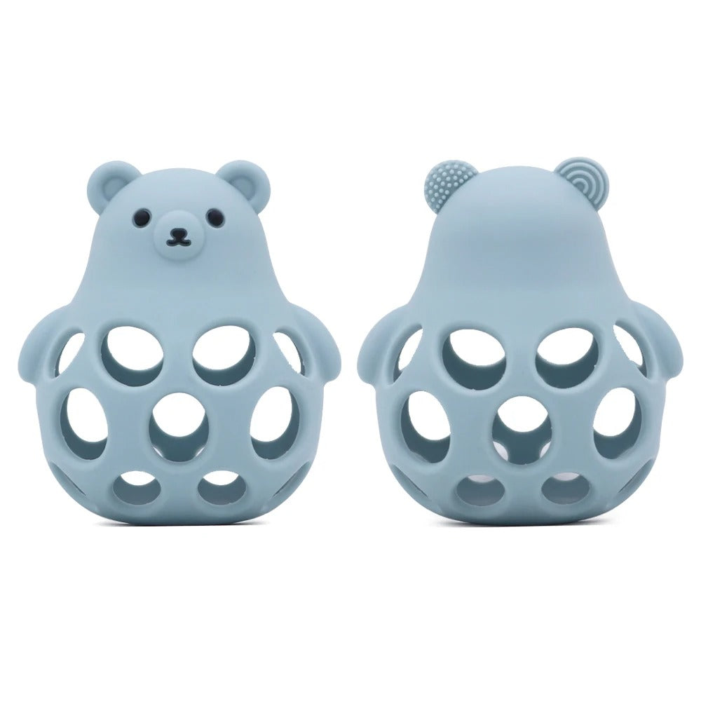 1Pcs Silicone Baby Teether Toys Cartoon Animal Shape Teethers Ring Sensory Toys For Toddlers BPA Free Chewing Toy Accessories