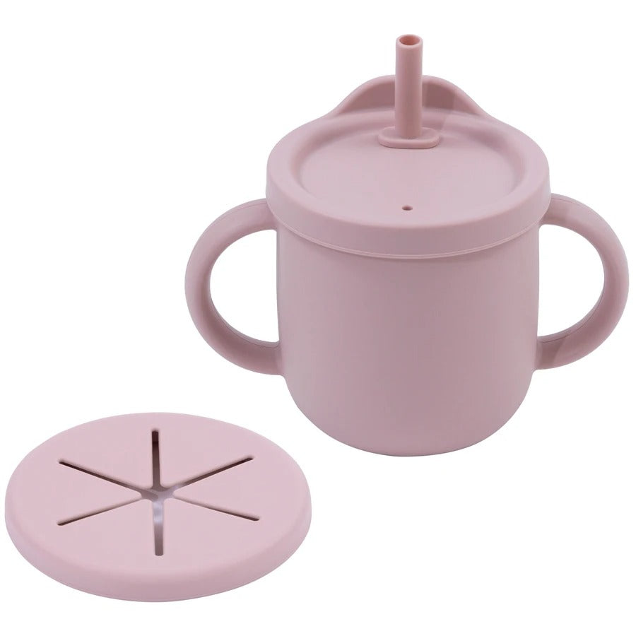 New Design Portable Multi-Function Drinking Cup Baby Feedin Liquid Feed Leak-Proof Straw Cup Food Storage Snack Cup