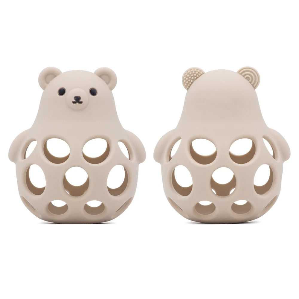 1Pcs Silicone Baby Teether Toys Cartoon Animal Shape Teethers Ring Sensory Toys For Toddlers BPA Free Chewing Toy Accessories