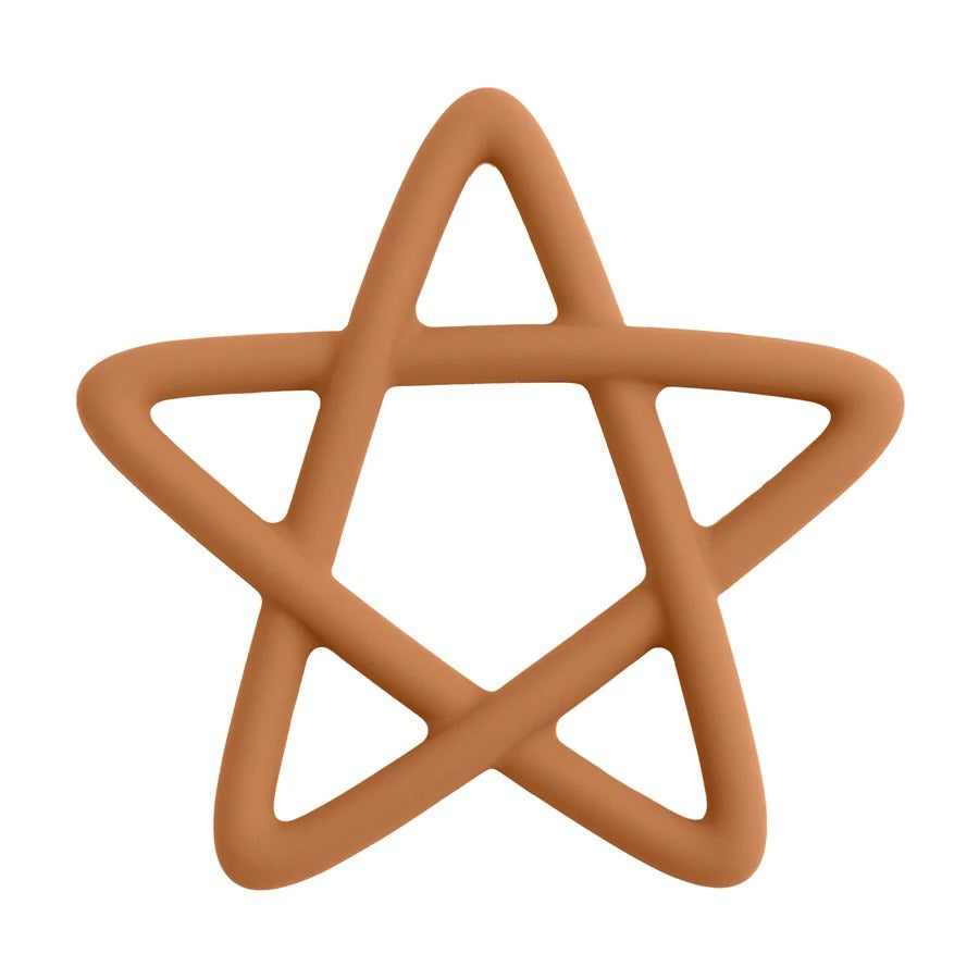 Baby Silicone Teethers Toy Food Grade Newborn Pacifier Molar Chewing Teething Toy Cartoon Star Baby Grip Training Toy