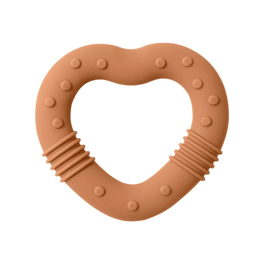 1PCS Silicone Baby Teether Toy BPA Free Love Heart Shape Molar For Newborn Teether Chewing Toys Teething Ring Baby Accessories