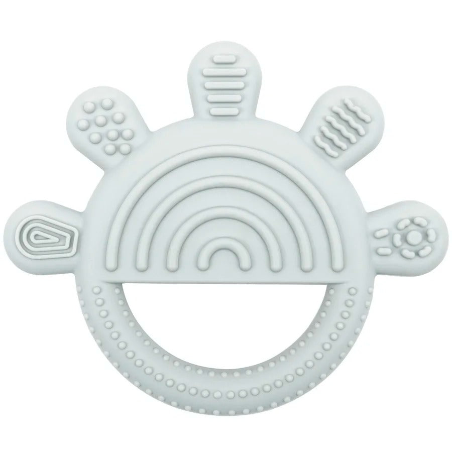 1pc Silicone Teether Toy BPA Free 0-12 Baby Toys Teething Ring Sensory Toys For Kids Chewing Teething Soothing Toys Accessories