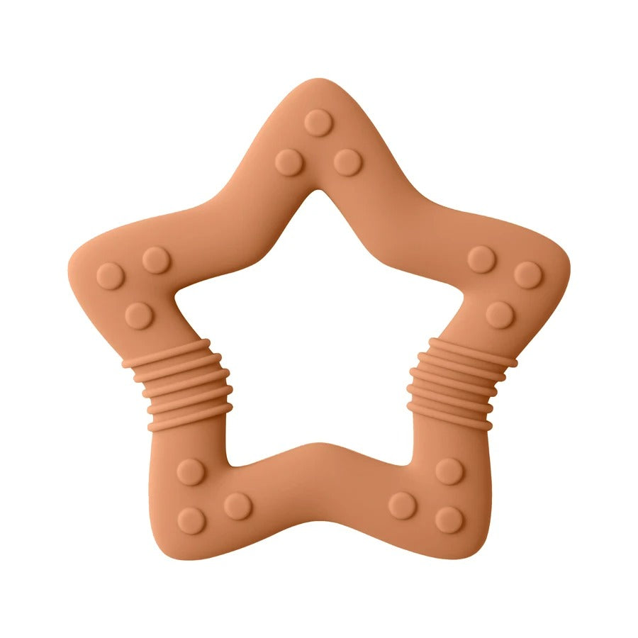 1PCS Silicone Baby Teether Toy BPA Free Cartoon Star Molar For Newborn Teether Chewing Toys Teething Ring Baby Accessories