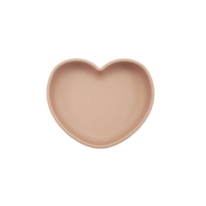 High Quality Silicone Feeding Solid Food Plates Dining Appliance Heart-Shaped Bowl With Suction Cup Children's Tableware