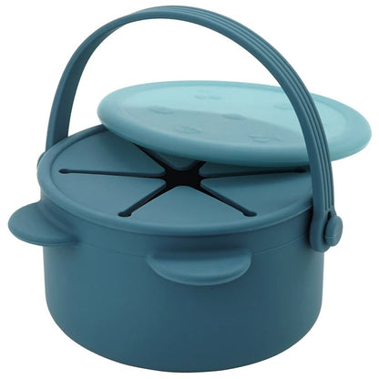 Cartoon Animal Infant Learning Feeding Cup Portable Solid Food Storage Box Snack Storage Container With Silicone Lid Baby Stuff