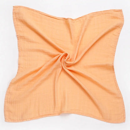 Muslin 70%Bamboo 30%Cotton Baby Blanket Baby Bed Soft Swaddle Newborn Pure Color Feeding Bibs Bandana Burp Cloth Towel Scarf