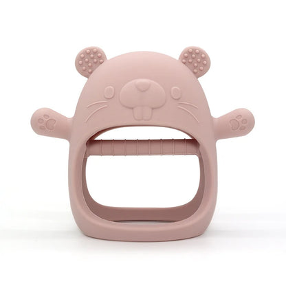 1pc Teether Toys For Baby Bracelet BPA Free Cute Cartoon Animal Silicone Ring Teething Glove For Baby Accessories Newborn Toys
