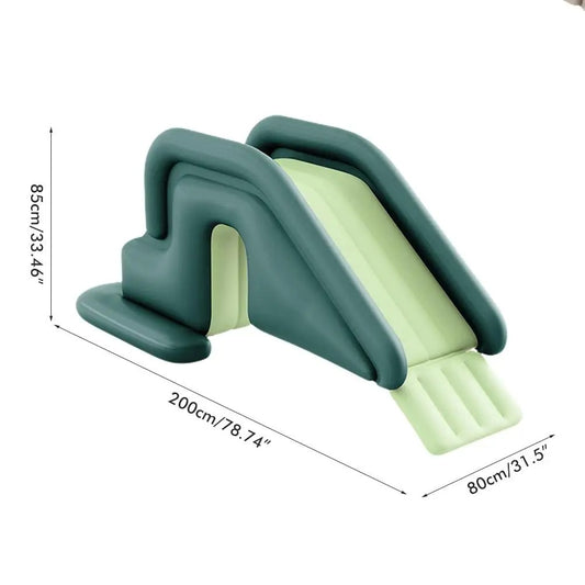 Inflatable Water Slide Compact Inflatable Climbing Wall Water Slide Park Outdoor Summer Fun for Kids