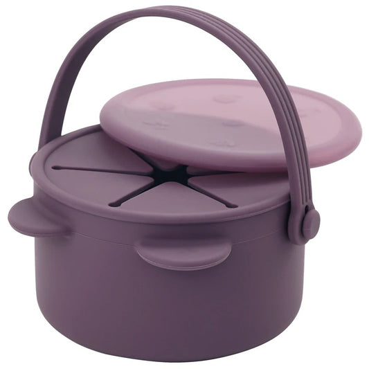 Cartoon Animal Infant Learning Feeding Cup Portable Solid Food Storage Box Snack Storage Container With Silicone Lid Baby Stuff