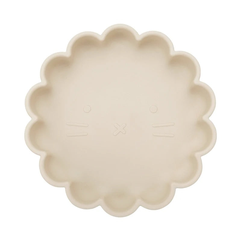 Hot Sale BPA Free Children's Tableware Oval Lace Cute Food Plates Waterproof Bowl Plates Solid Color Spoon Fork Set Baby Stuff