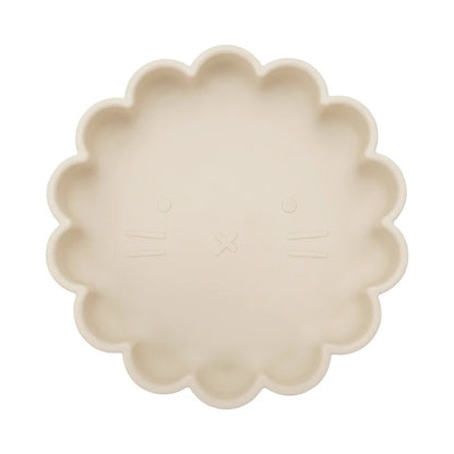 Hot Sale BPA Free Children's Tableware Oval Lace Cute Food Plates Waterproof Bowl Plates Solid Color Spoon Fork Set Baby Stuff