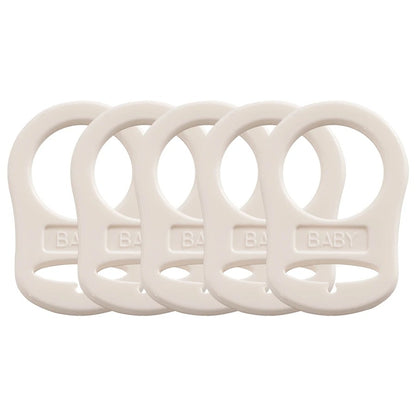 5PCS Soft Silicone Baby Dummy Pacifier Holder Clip Adapter Button Baby Mam Ring Newborn Nipple Teether Toys Baby Accessories
