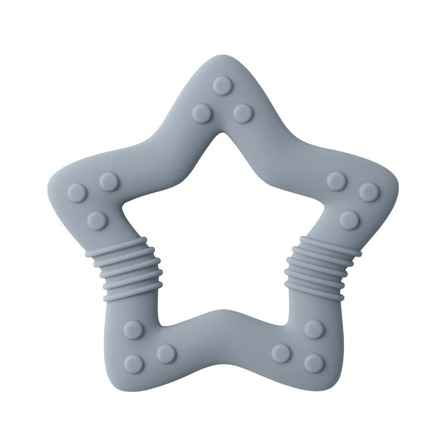 1PCS Silicone Baby Teether Toy BPA Free Cartoon Star Molar For Newborn Teether Chewing Toys Teething Ring Baby Accessories