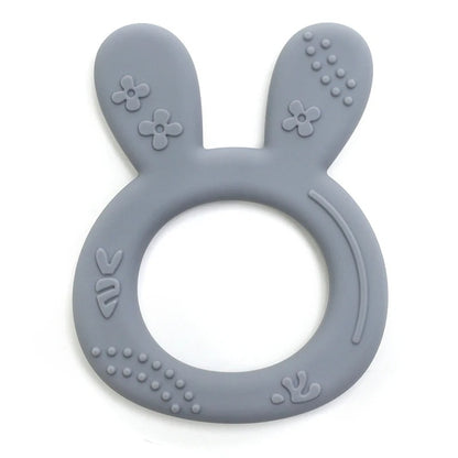 1PCS BPA Free Baby Silicone Teether Toy Cute Chewing Teething Toys Kids Teething Ring Sensory Toys For Toddlers Teether Toy