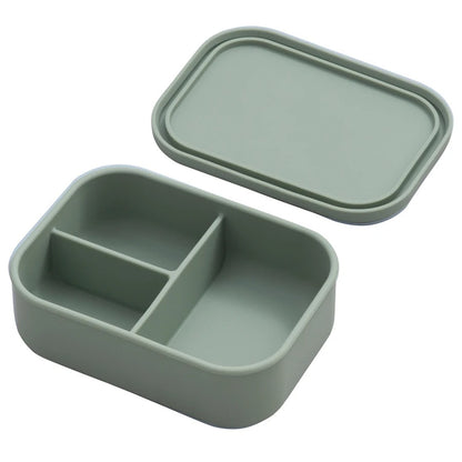 Baby Silicone Feeding Bwol Dishes Plate Children's Tableware Microwave Heating Fresh-Keeping Leakproof Lunch Box Baby Stuff