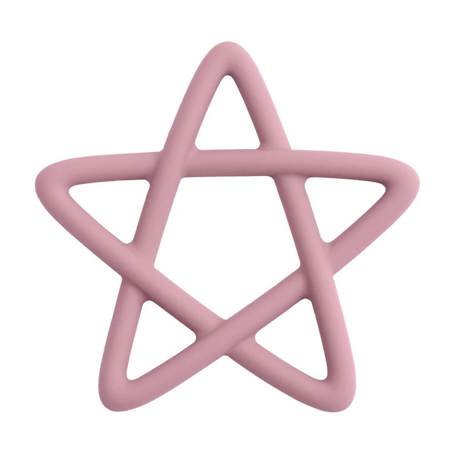 Baby Silicone Teethers Toy Food Grade Newborn Pacifier Molar Chewing Teething Toy Cartoon Star Baby Grip Training Toy