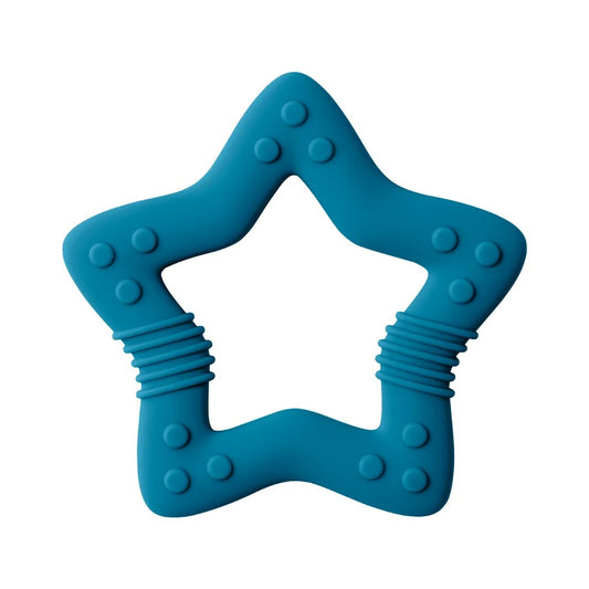 1PCS Silicone Baby Teether Toy BPA Free Cartoon Star Molar For Newborn Teether Chewing Toys Teething Ring Baby Accessories