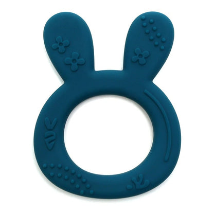 1PCS BPA Free Baby Silicone Teether Toy Cute Chewing Teething Toys Kids Teething Ring Sensory Toys For Toddlers Teether Toy