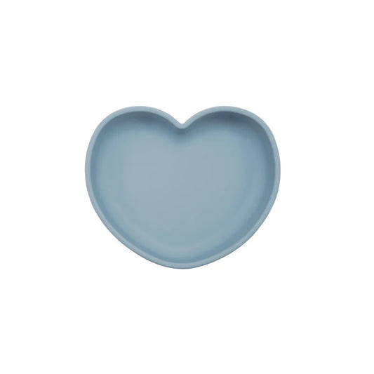 High Quality Silicone Feeding Solid Food Plates Dining Appliance Heart-Shaped Bowl With Suction Cup Children's Tableware