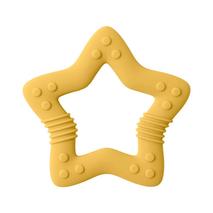 1PCS Silicone Baby Teether Toy BPA Free Cartoon Star Molar For Newborn Teether Chewing Toys Teething Ring Baby Accessories