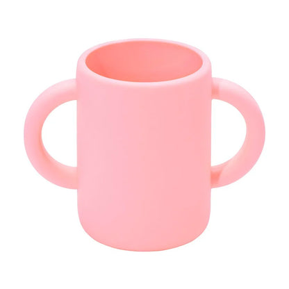 Baby Silicone Feeding Toddler Cups Tableware Child Bottle Learning Drinking Cup With Handle BPA Free Baby Items
