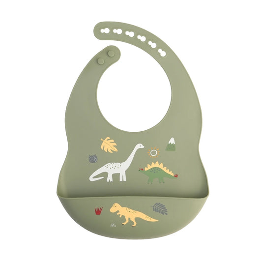 1PCS Silicone Baby Bib Waterproof Saliva Bibs Cartoon Newborn Soft Aprons Portable Baby Burp Scarf Baby Feeding Accessories