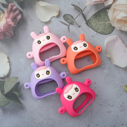 1PC Silicone Teether Toy BPA Free Baby 0-12 Toys Teething Gloves Sensory Toys For Kids Silicone Animal Soothing Molar Toys