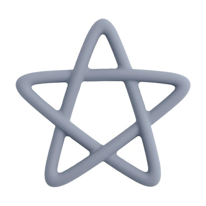 Baby Silicone Teethers Toy Food Grade Newborn Pacifier Molar Chewing Teething Toy Cartoon Star Baby Grip Training Toy